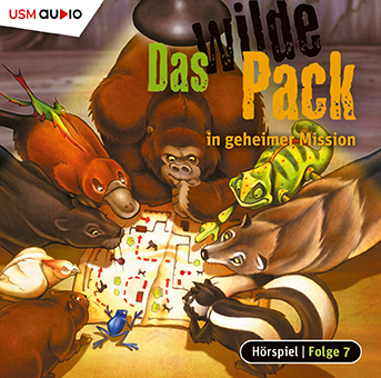 Cover Das wilde Pack in geheimer Mission Folge 7 Kinder Hörspiel
