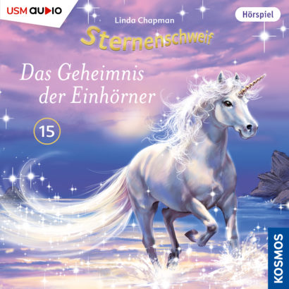 Cover „Sternenschweif Folge 15 Das Geheimnis der Einhörner“ – Hörspiel für Kinder und Einhorn-Fans